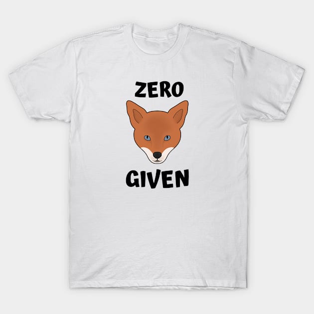 Zero fox given T-Shirt by Jasmwills